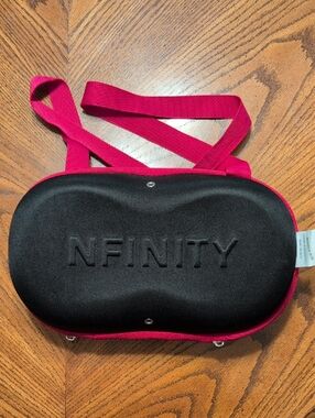 NFINITY Cheer Shoe CASE ONLY Black Hard Shell Case with Pink Strap Women Sz 9